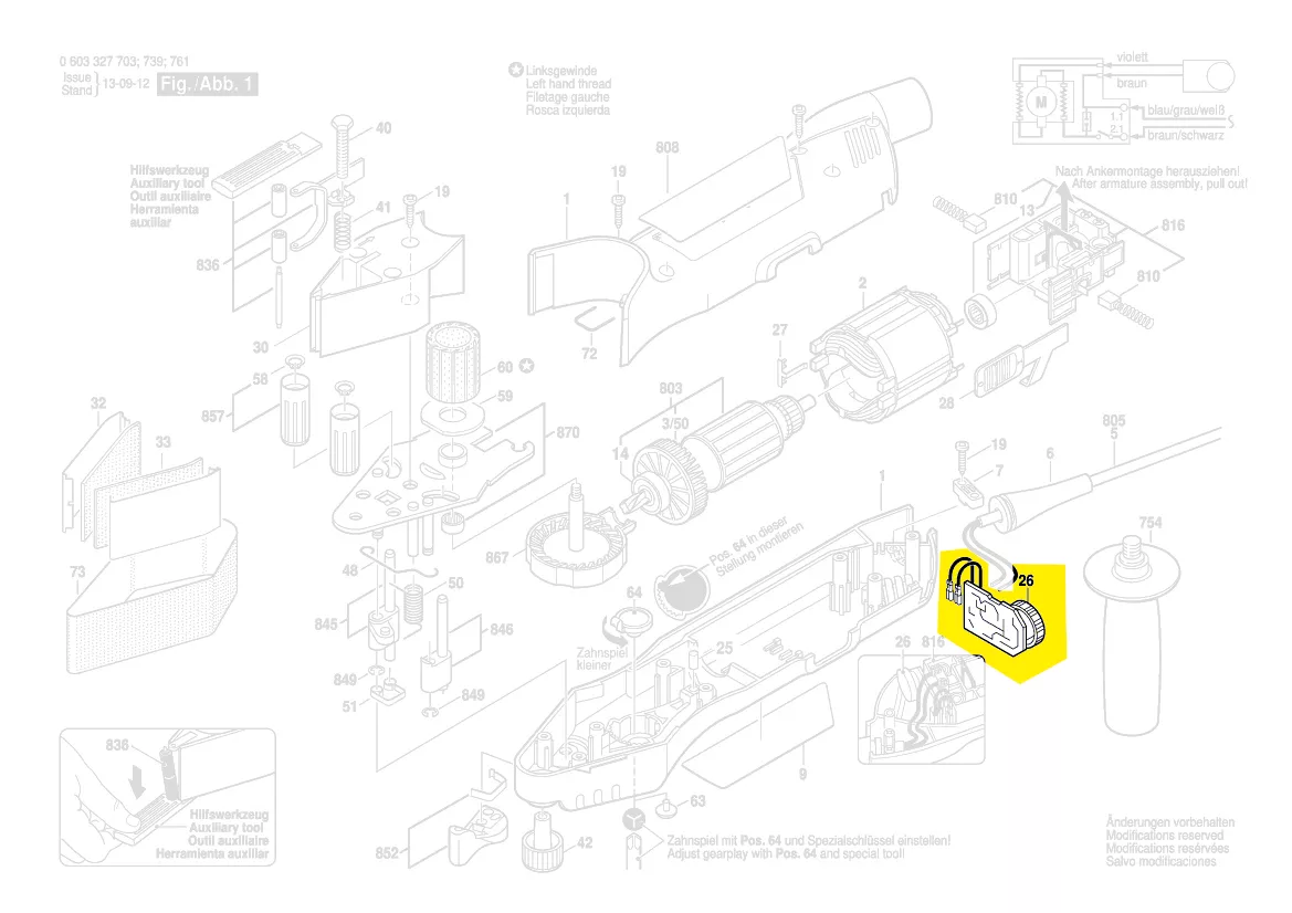 variateur réf. 2 607 233 029 BOSCH
